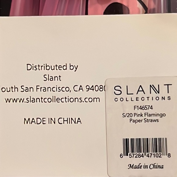 flamingo gift bundle: acrylic stemless wine, dishtowel, 3-D flex straw x20-NWT - Picture 10 of 13